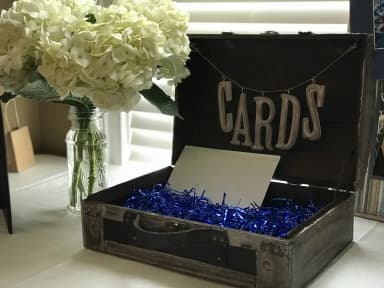 Card Box for Graduation, Birthdays, Weddings or other Receptions